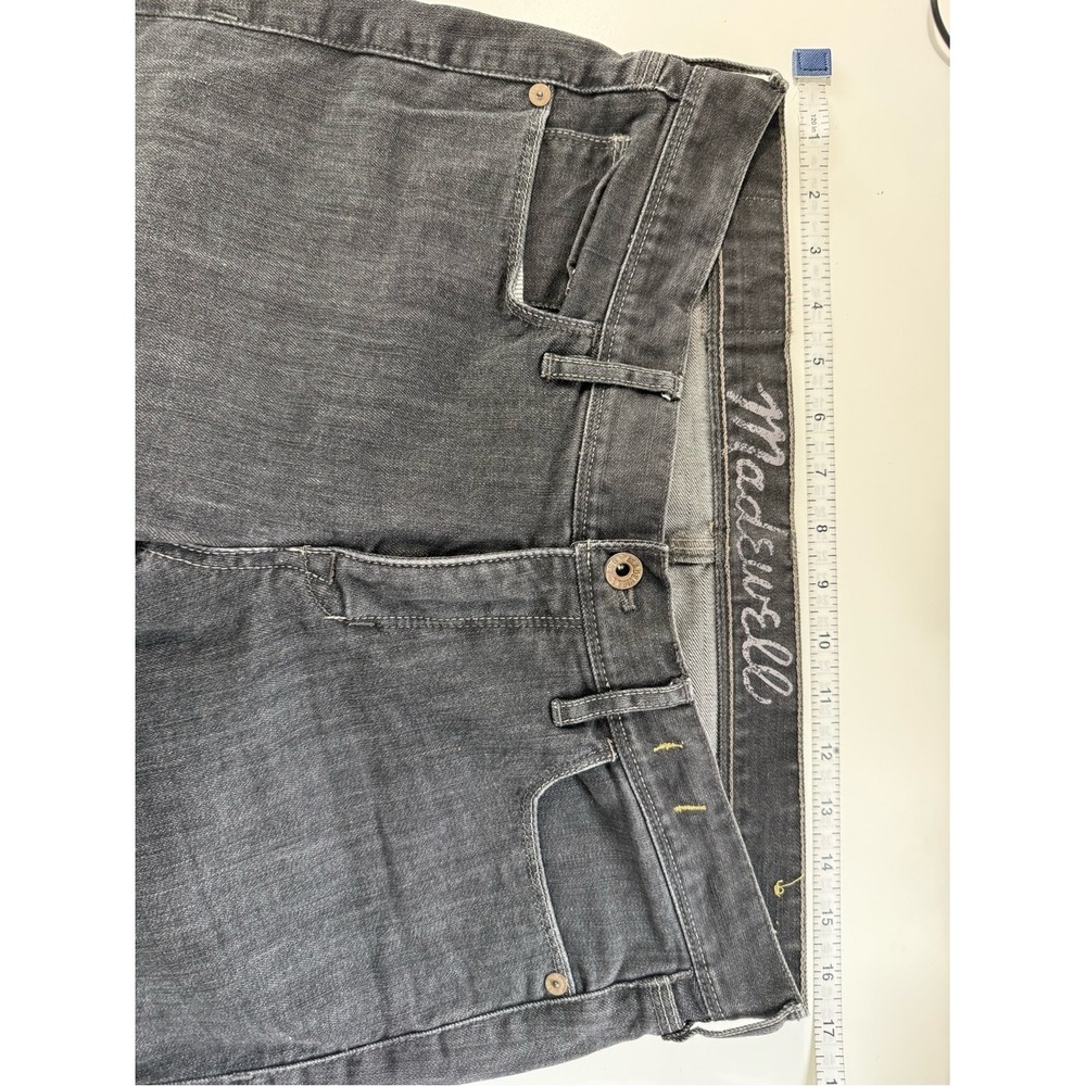 Madewell Mens Black Straight Leg Denim Jeans Authentic Flex Size 30x32 Eco - Picture 4 of 10